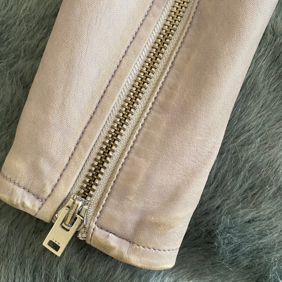 Iro Asheville Lilac Moto Leather Jacket - Picture 6 of 16